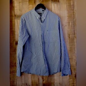 Izod plaid Button Down Shirt large